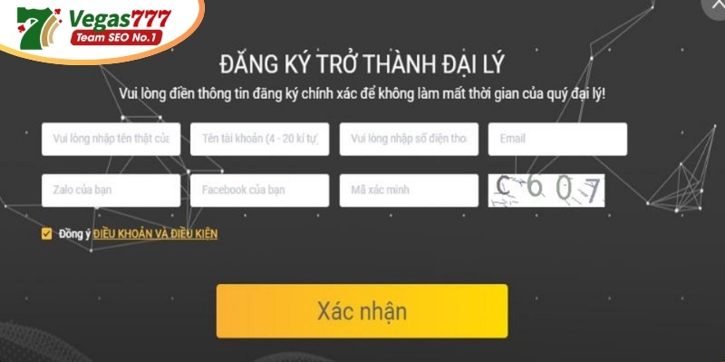 Quy trình liên kết chính sách đại lý tại Vegas777 bao thành công 